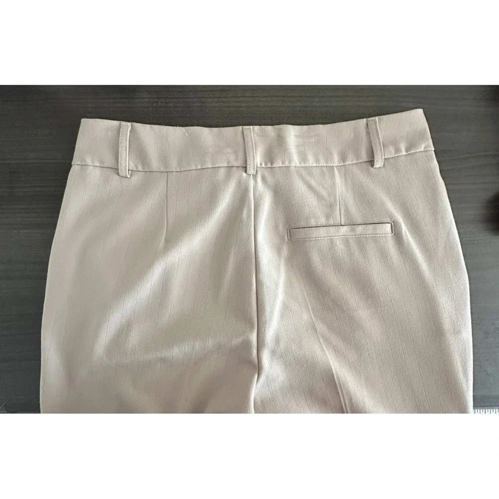Rampage Tan Pinstripe Wide Leg Pants Size 9 Y2K Vintage Academia 30x33‎